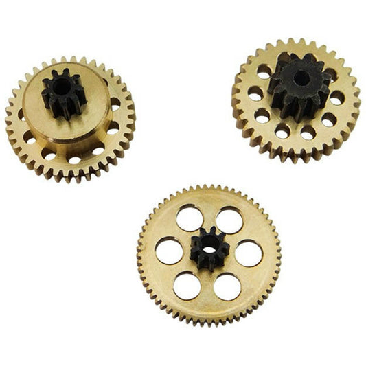 Image of Hot Racing Servo Brass Gear Set fits Traxxas 2085 Servo HRAXMX24MG