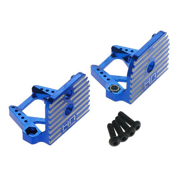 Image of Hot Racing Aluminum Motor Mount, Blue/X-Maxx HRAXMX38X06