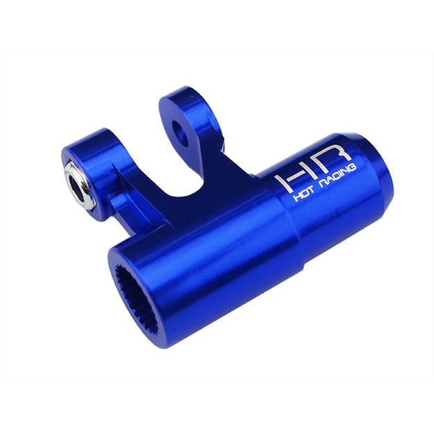 Image of Blue Aluminum Steering Servo Arm Hot Racing XMX48A06 fits Traxxas X-Maxx XMAXX