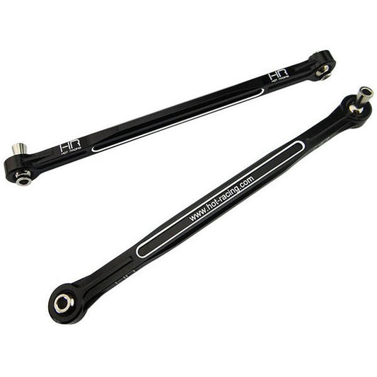 Image of Traxxas X-Maxx XMAXX Black Alloy Steering Links Hot Racing HRAXMX49T01