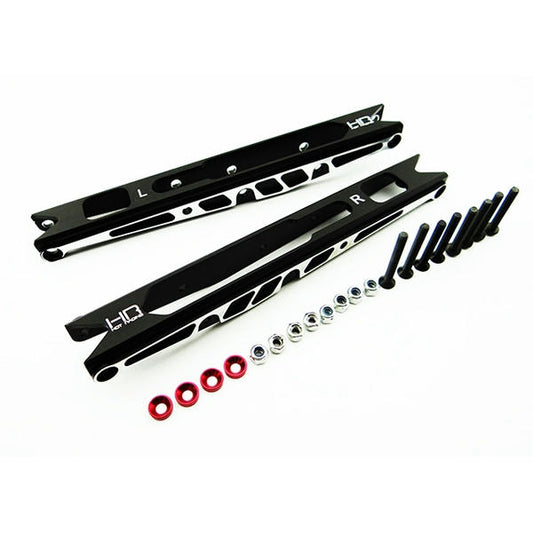 Image of Axial Yeti XL Black Aluminum Channel Rear Link Stiffeners HRAYEX56C01