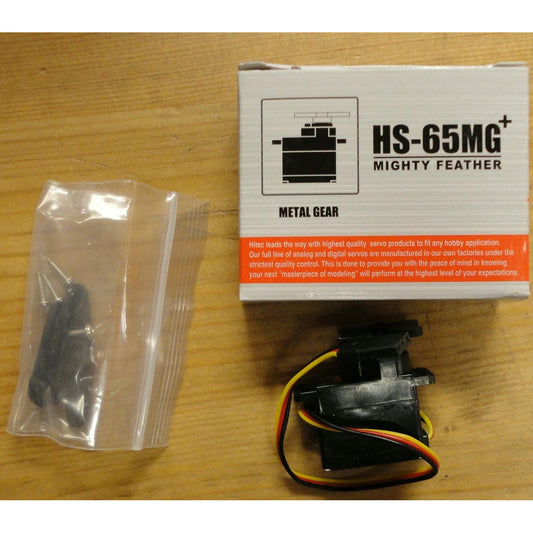 Image of Hitec HS-65MG Mighty Feather Servo (30.55oz, .11s, MG)