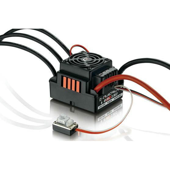 Image of HobbyWing 1/8th Scale Waterproof Quicrun 8BL150 Brushless Motor ESC HWI30109002