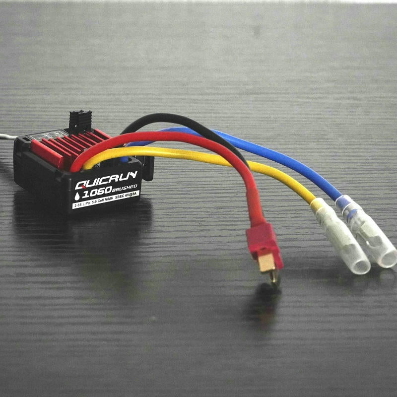 Image of HobbyWing 1/10th SBEC 2S-3S Quicrun 1060 60A Brushed Motor ESC HWI30120203