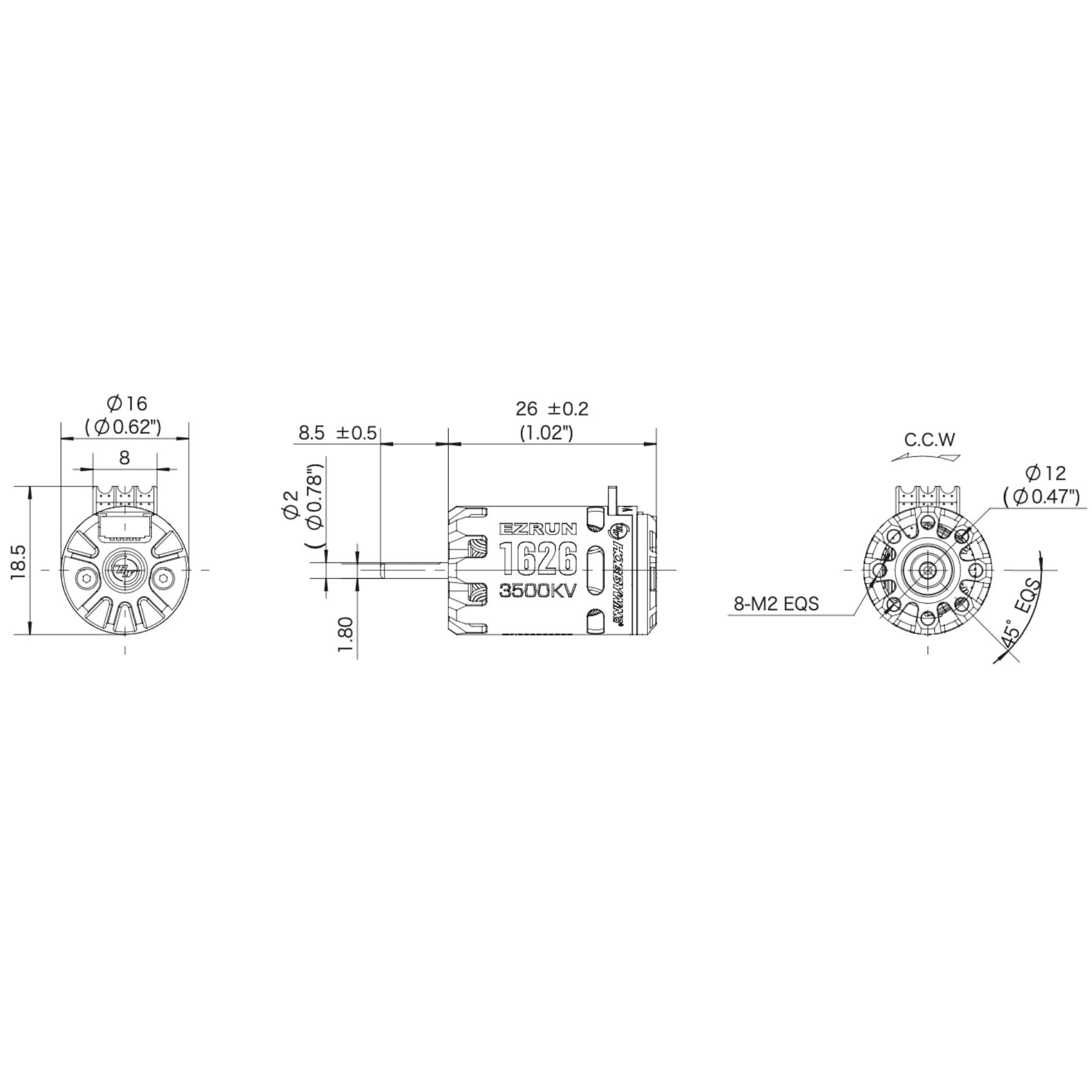 Image of EZRUN Mini28 ESC & 1626 SD 5000KV Motor Combo