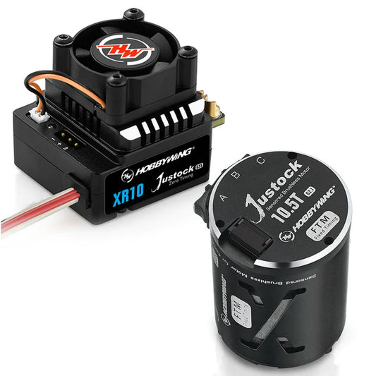 Image of HobbyWing XeRun XR10 G3S Justock ESC/10.5T Brushless Motor Combo HWI38020370