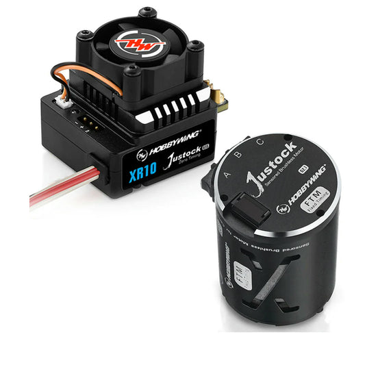 Image of Hobbywing XR10 Justock G3S ESC / JS5 17.5T Brushless Motor Combo HWI38020372