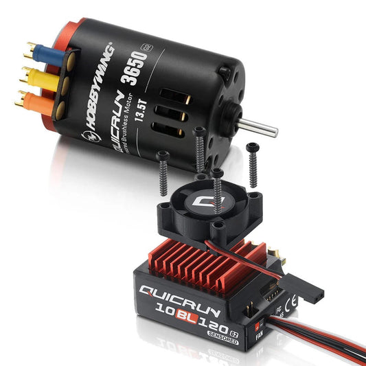 Image of Quicrun 10BL120 Sensored G2 ESC + 3650 SL 13.5T G2 Motor