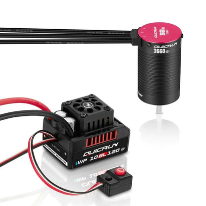 Image of HobbyWing Quicrun G2 10BL120 Brushless ESC w/3150kV 3660 Motor Combo