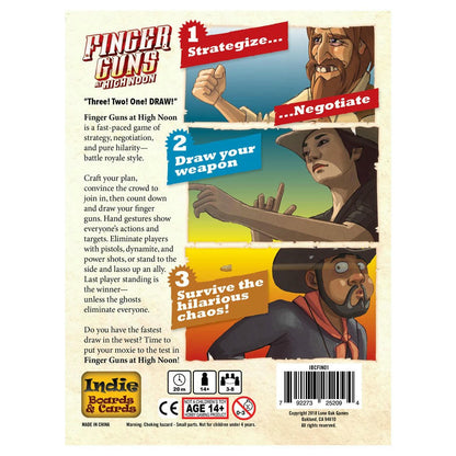 Image of Finger Guns at High Noon Board Game by Indie Games IBCCFIN01