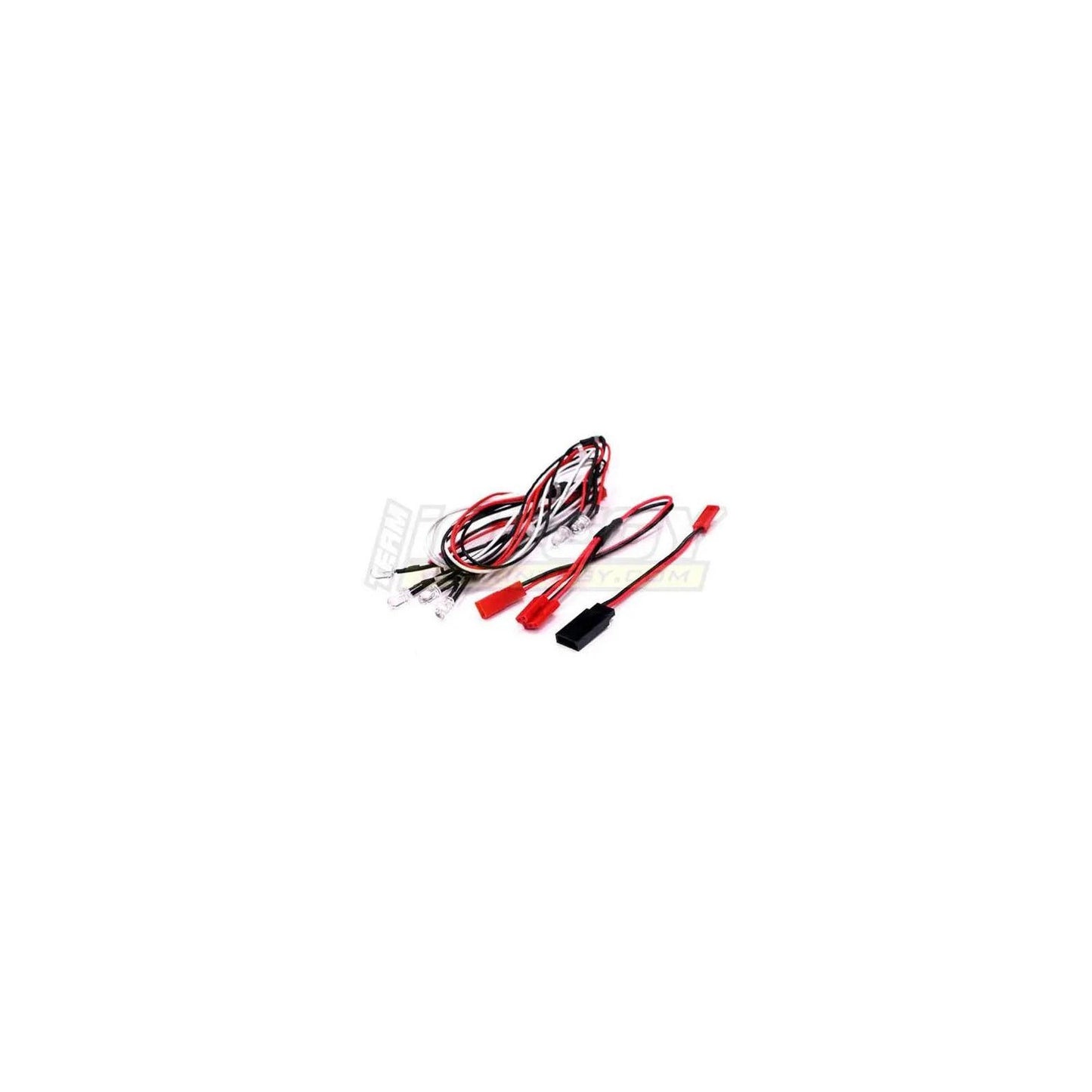 LED Light Set System for 1/10 Touring Car (6V) 4 White & 2 Red LEDs C23148WHITE