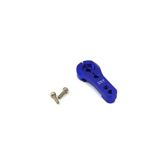 Image of Blue Aluminum Clamping Type Alloy Servo Horn for Futaba 25T (r=20 & 24mm) 