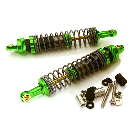 Image of Integy 1/10th Scale Green Alloy Shocks (2pcs) for Axial Wraith INTC23781GREEN