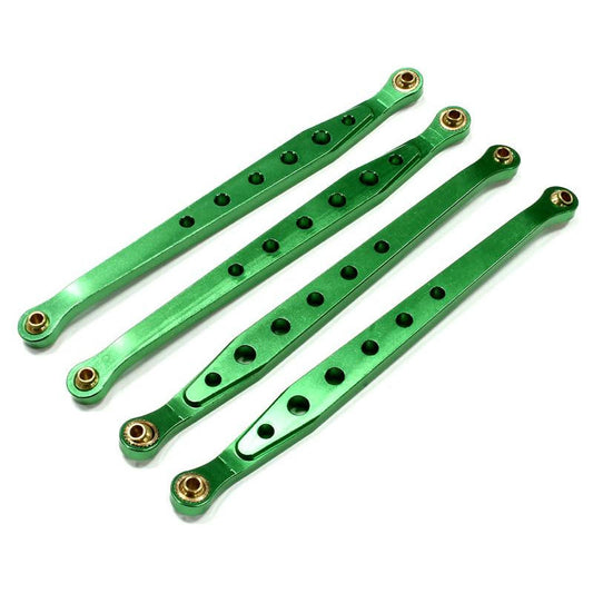 Image of Axial Wraith Green Alloy Chassis Linkage (4pcs) by Integy INTC23789GREEN