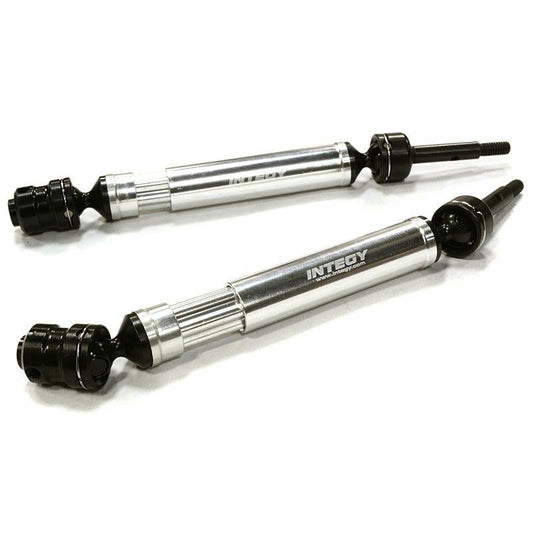 Image of Silver Dual Joint Telescopic Rear Drive Shafts Traxxas 1/10 Stampede/Rustler 2WD