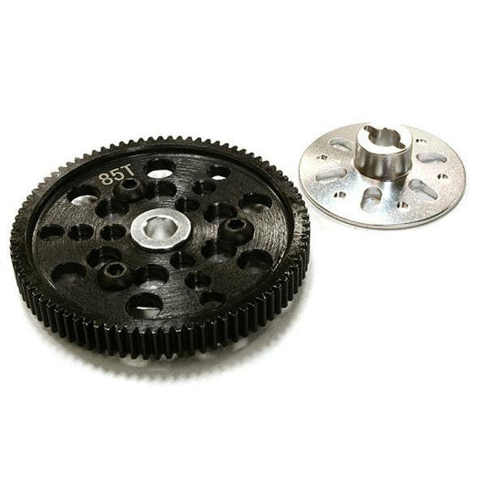 Axial SCX10/Wraith/AX10 85T Steel Spur Gear w/Silver Clutch Plates C26540SILVER
