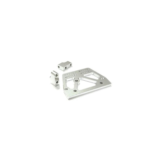 Image of Axial SCX10 Rock Crawler Silver Alloy Servo Mount Set INTC26707SILVER