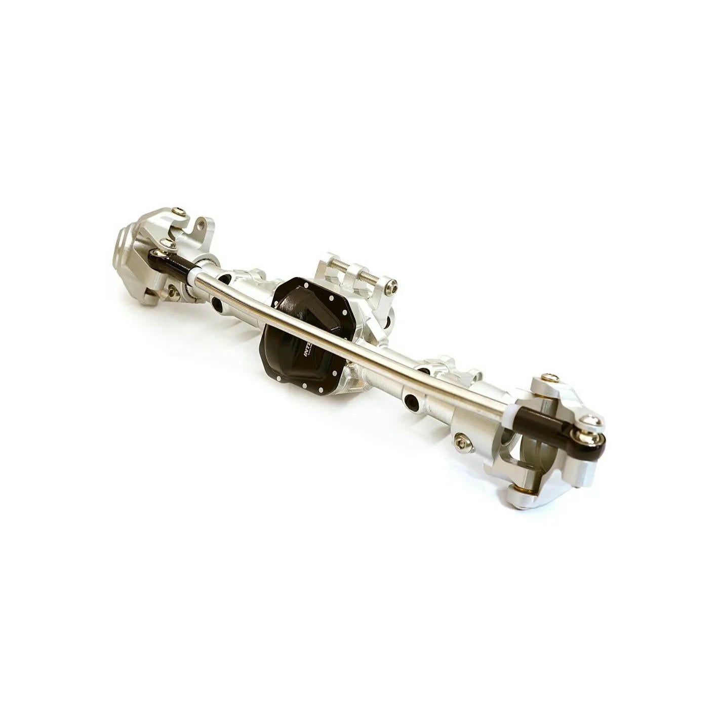 Image of Axial SCX10 II Rock Crawler Silver & Black Alloy Front Axle Housing Assembly 