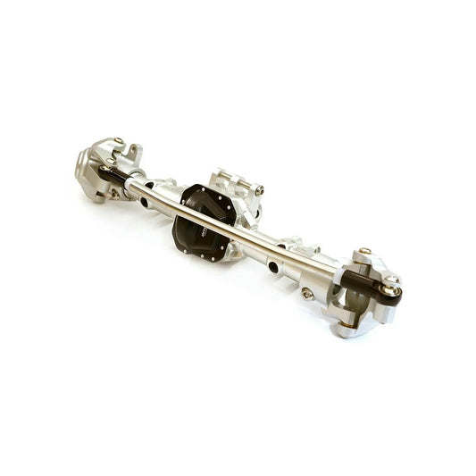 Image of Axial SCX10 II Rock Crawler Silver & Black Alloy Front Axle Housing Assembly 