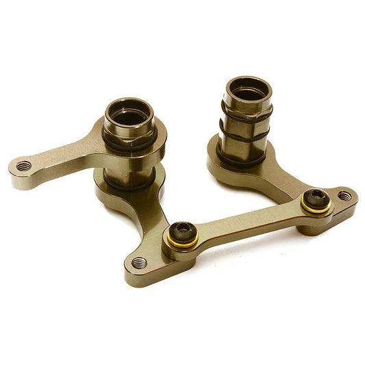 Image of Traxxas 2WD Bandit/Rustler/Slash Grey Alloy Steering Bell Crank Set C28342GREY