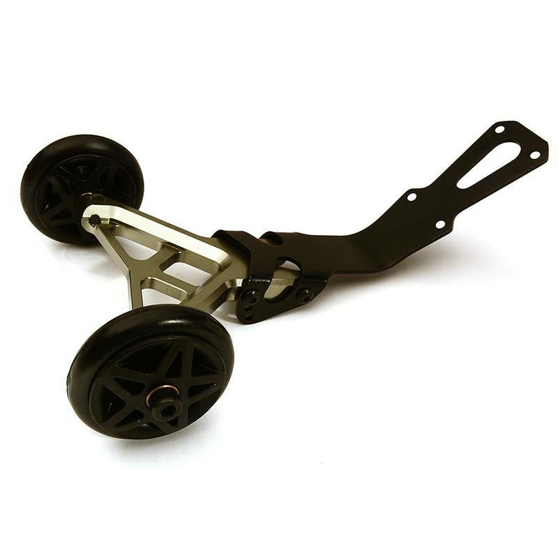 Image of Traxxas 4x4 Rustler Grey Aluminum Wheelie Bar 4WD INTC28689GREY Integy
