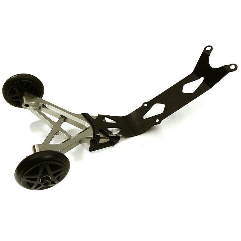 Image of Traxxas E-REVO 2.0 Grey Aluminum Wheelie Bar 4WD INTC28695GREY Integy