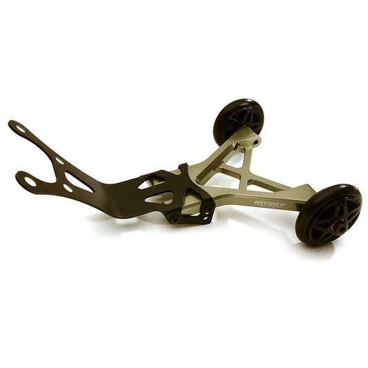 Image of HPI Savage X 4.6 / XL Grey Anodized Aluminum Wheelie Bar INTC28696GREY