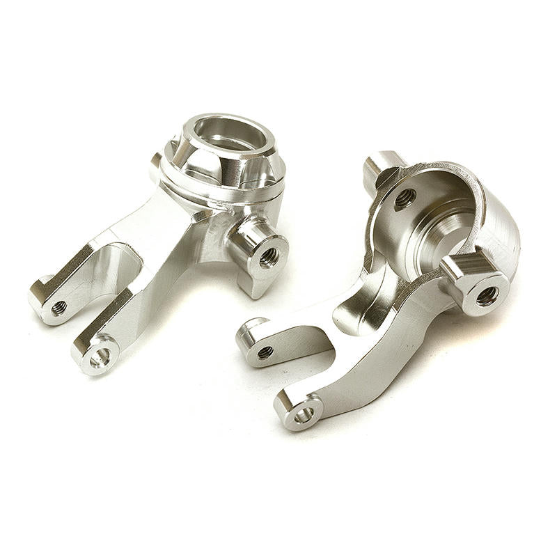 Image of Arrma Granite 4x4 3S BLX Silver Aluminum Steering Knuckles INTC28864
