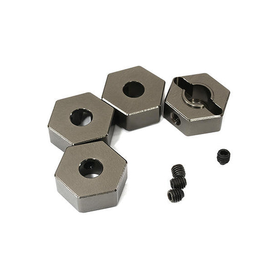 Image of Arrma Granite 4x4 3S BLX 14mm Grey Alloy Hex Wheel Hubs 4WD INTC29090GREY Integy