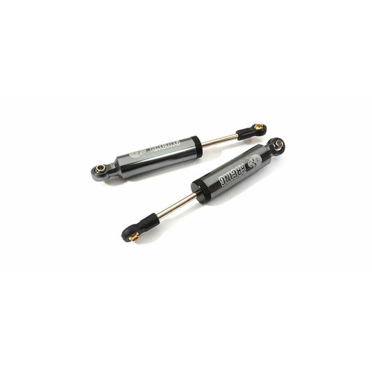 Image of Gunmetal Grey Alloy 1/10th Rock Crawler Truck Internal Spring Shocks 2pcs, 88mm