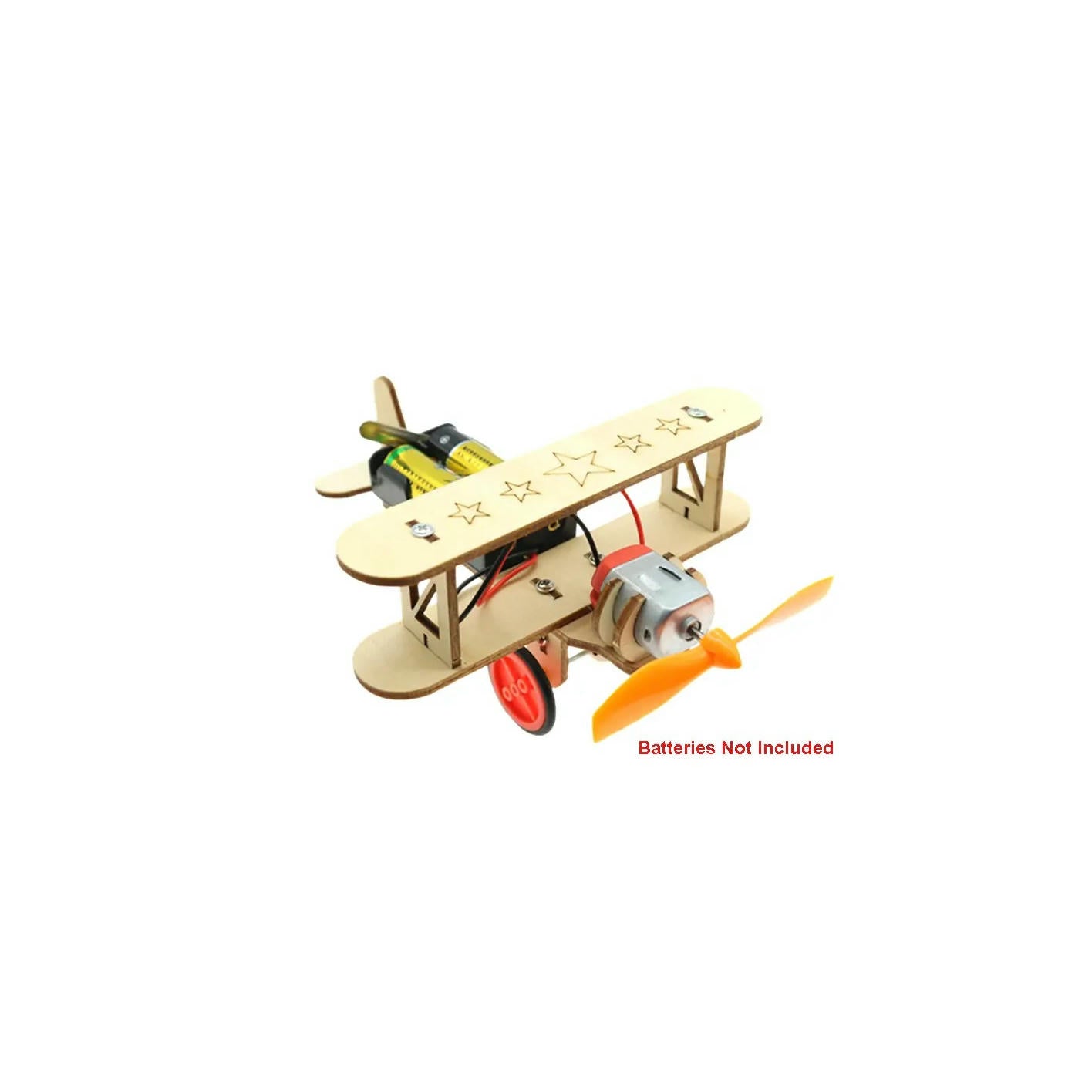 Image of Integy Wooden DIY Educational Battery Power Toy Airplane Model Kit C29905