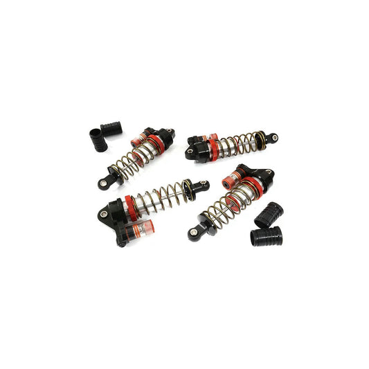 Image of Integy Silver Alloy Piggyback Truck Shocks (4pcs 80mm Eye-To-Eye) C30938SILVER