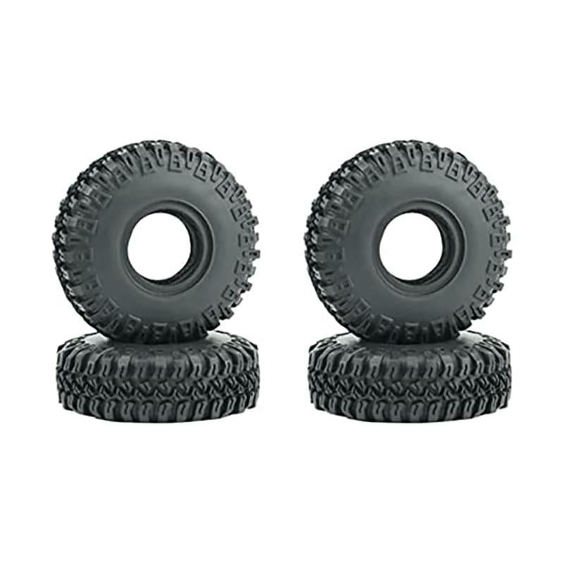 Image of Axial SCX24 1/24th Rock Crawler Realistic Rubber Tires (4pcs, OD=54mm) INTC30942