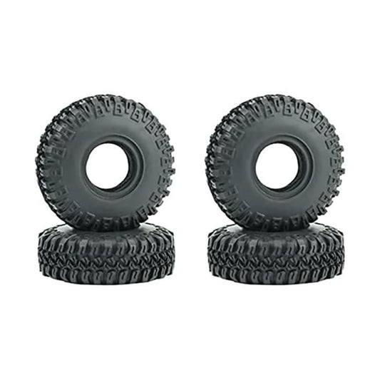 Image of Axial SCX24 1/24th Rock Crawler Realistic Rubber Tires (4pcs, OD=54mm) INTC30942