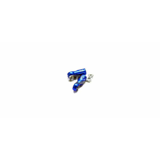 Image of Blue Alloy Shock Ball Ends 3mm (2 pcs) fits Traxxas Revo/E-REVO Integy T3243BLUE
