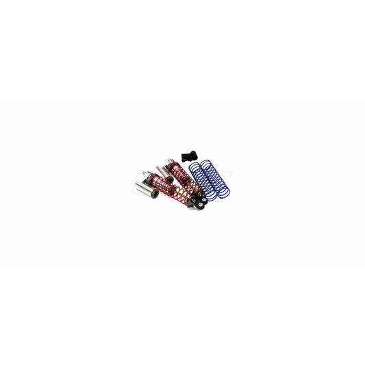 Image of Silver Rear Piggyback Shocks fits Traxxas Stampede/Rustler 2WD INTT7964S