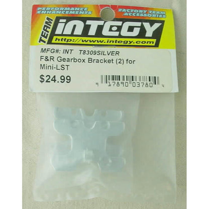 Image of Losi Mini LST Silver Alloy F&R Gearbox Bracket (2) INTT8309SILVER