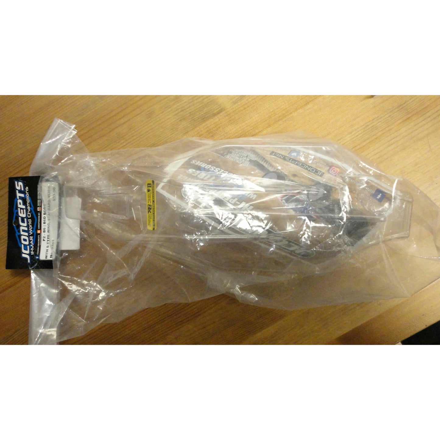 Image of J-concepts P2 UNPAINTED body for Associated RC10 B6/B6.2 w/S-Type Wing Standard