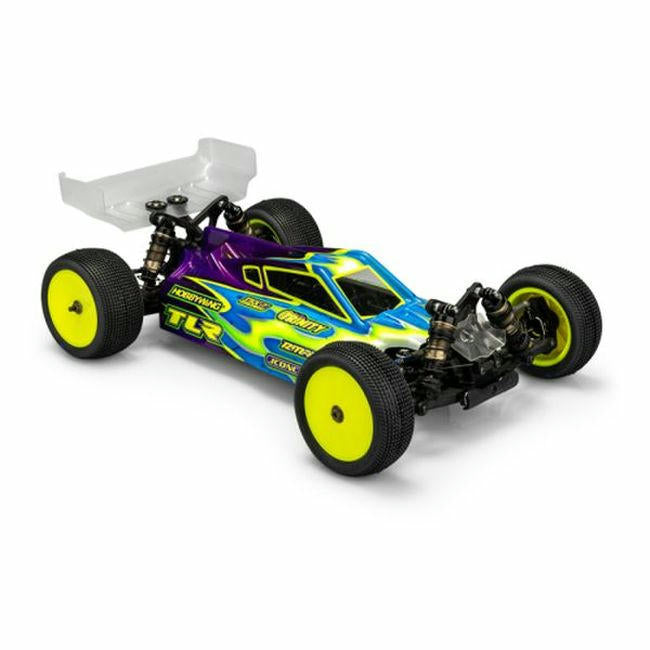 Image of J-concepts P2 unpainted body for Losi TLR 22X-4 Buggy JCO0495 Unpainted w/Wing