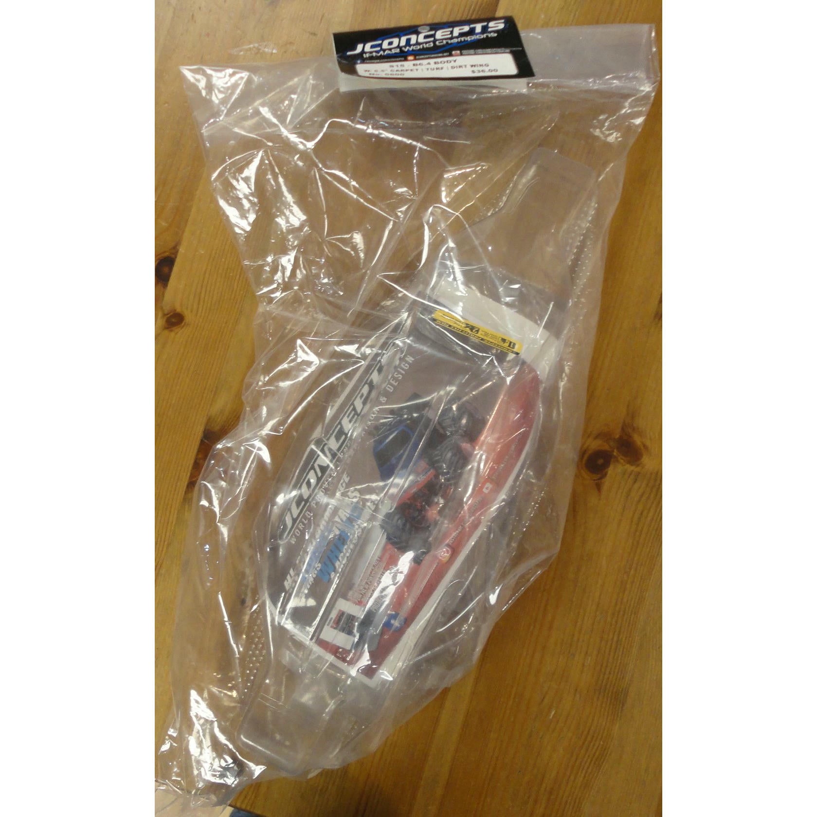Image of J-concepts S15 Standard body for Associated RC10 B6.4/B6.4D w/Turf/Dirt Wing
