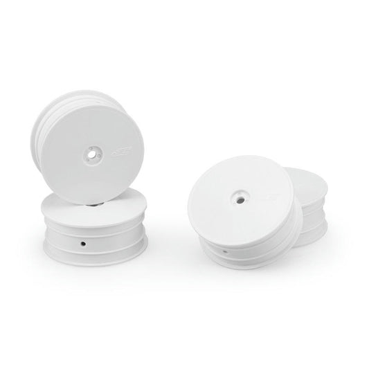 Image of Mono 4WD Front 2.2 White Dish Buggy Wheels 4pc JCO3353W TLR22x-4/B74.1/XB4