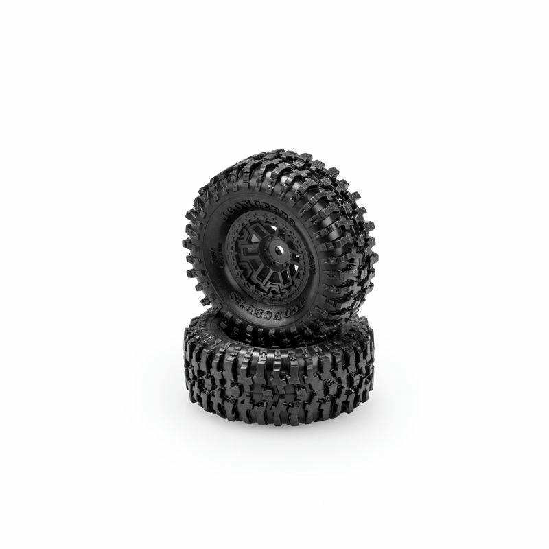 Image of 1.0 1/24th Tusk Green Comp Tires 57mm OD, fits Traxxas TRX4M JCO406632412 2pcs