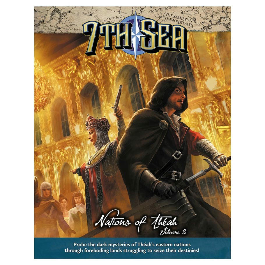 Image of 7th Seas Roleplaying Game: Nations of Theah Vol 2 Sourcebook (Hardcover) JWP7005