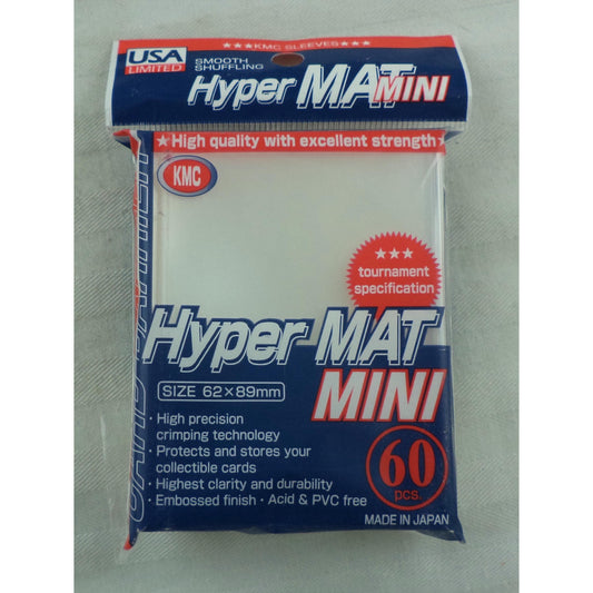 Image of KMC Hyper Matte Mini (Yu-Gi-Oh!) Clear Mini Card Sleeves (60 pcs) KMCMHM2116