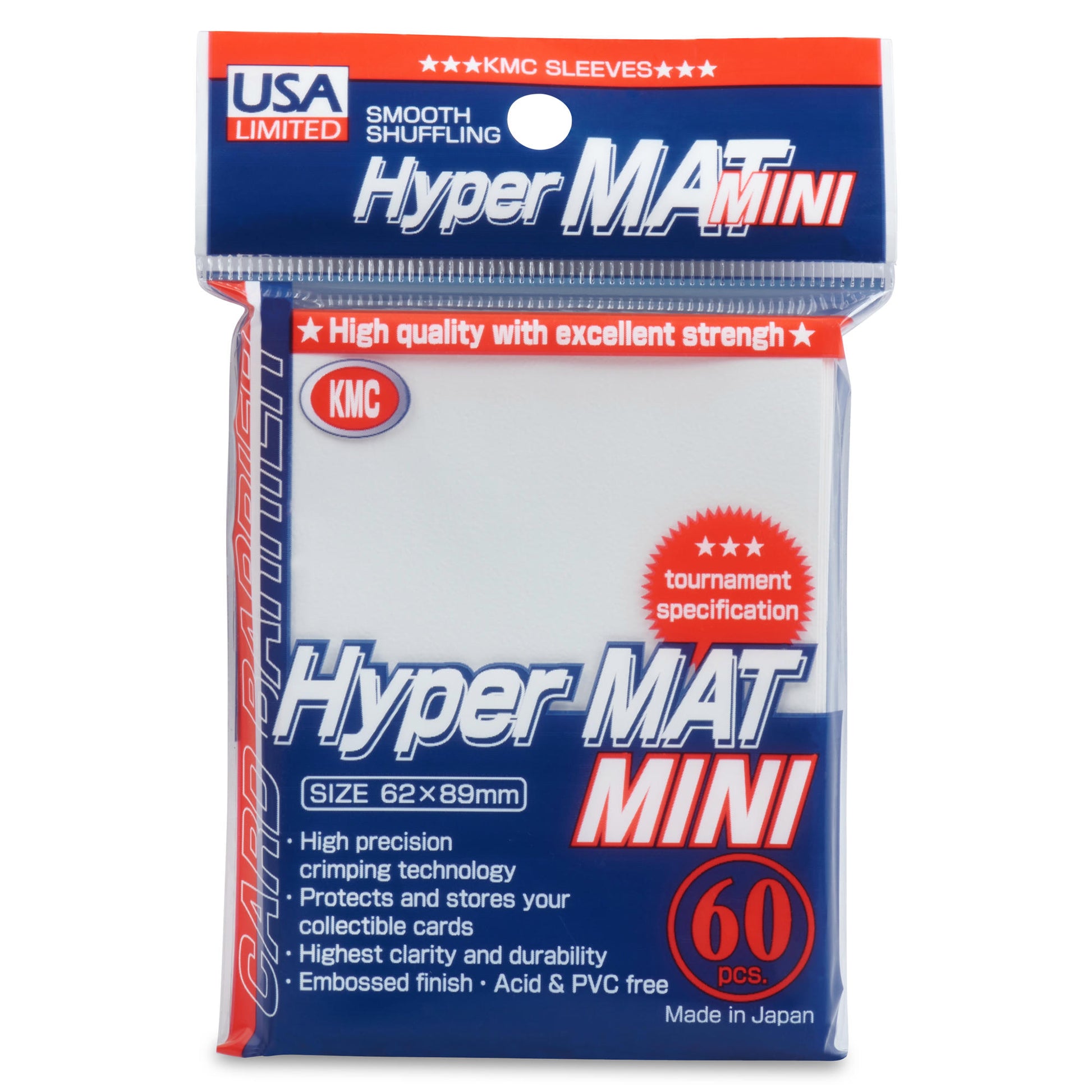 Image of Sleeves: Mini Size Hyper Matte White (60) USA Pack