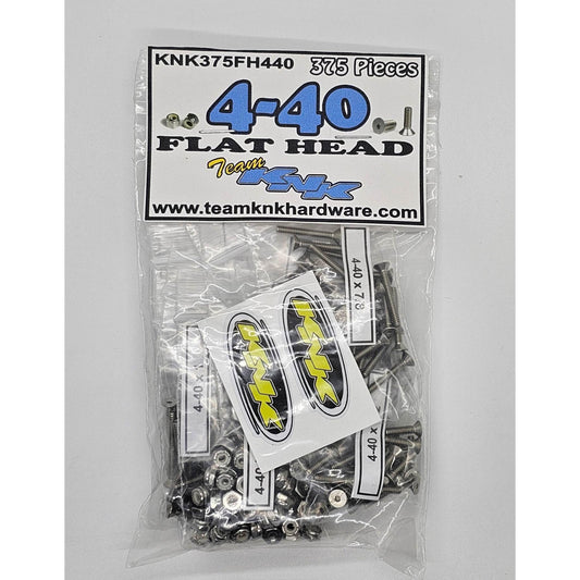 Image of 4-40 Flat Head Bulk Bag - 375 Piece Stainless Bulk Bag