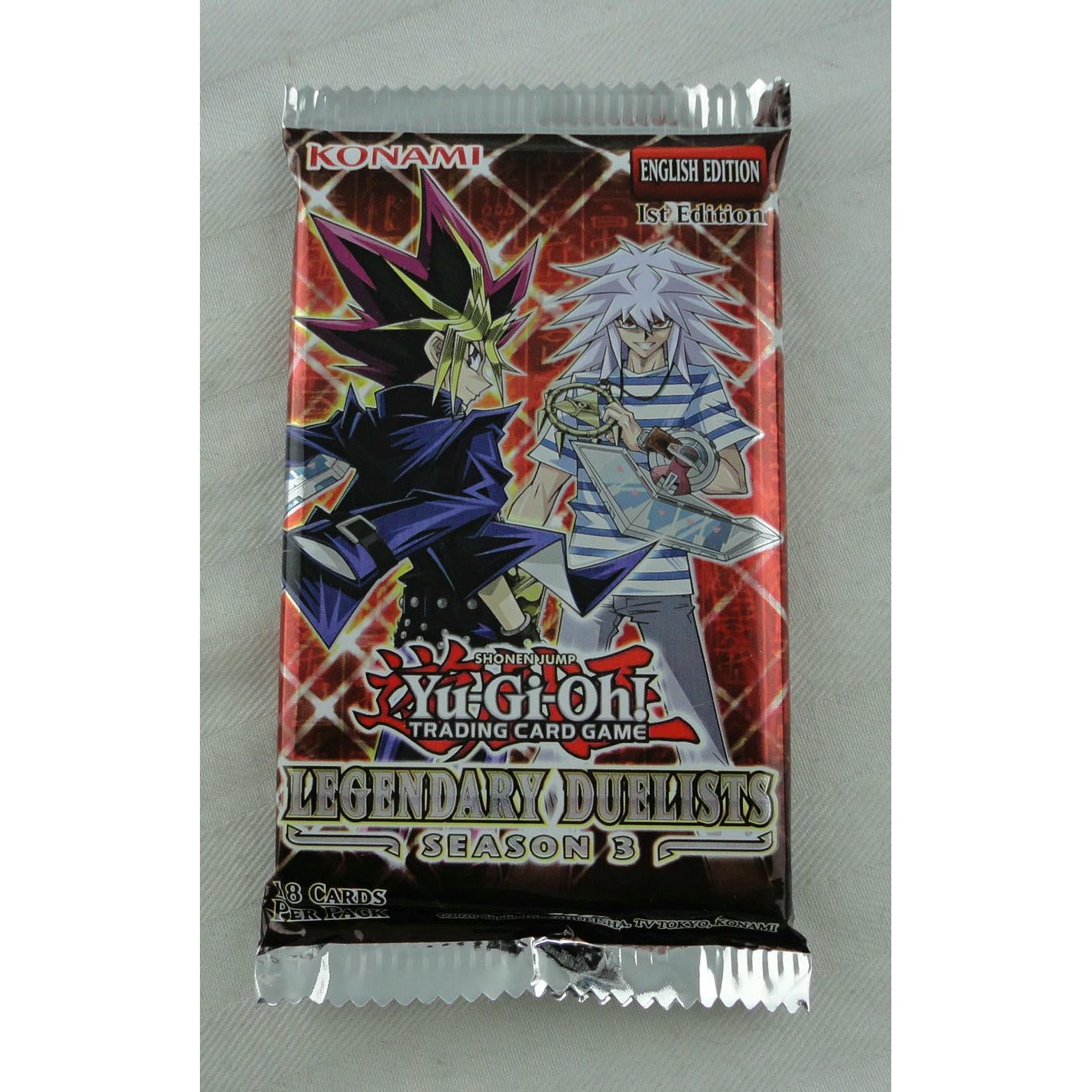 Image of Yu-Gi-Oh! Legendary Duelists Season 3 18-Card Single Pack KON85647