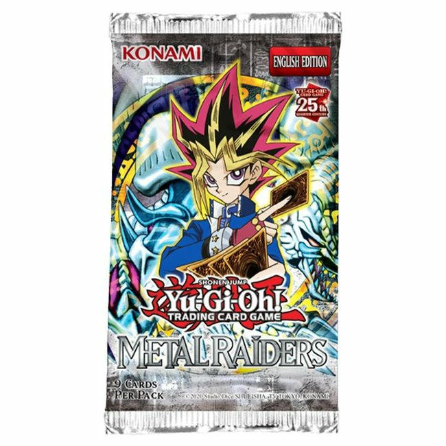 Image of Yu-Gi-Oh! 25th Anniversary Metal Raiders 9-Card Booster Pack KON86055-6