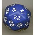 Image of Opaque: Triantakohedron D30 Blue/White