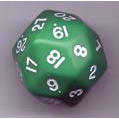 Image of Opaque: Triantakohedron D30 Green/White